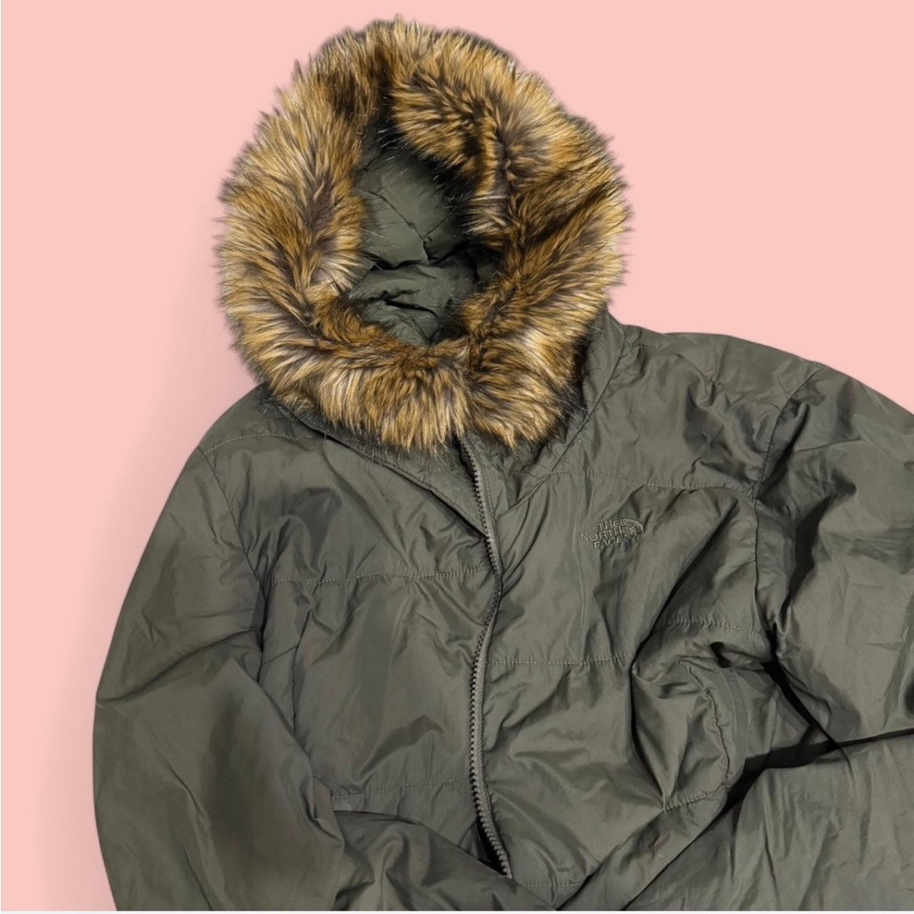 Women's Green Fur-Trimmed Jacket